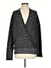J. McLaughlin Metallic Silver Cardigan Size S - photo 1