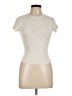 Assorted Brands Ivory Short Sleeve Turtleneck Size L - photo 1