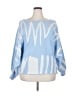 Shein Print Blue Pullover Sweater Size XXL - photo 1