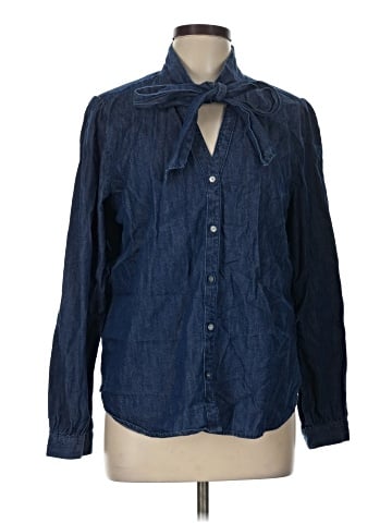 J.Crew Factory Store Long Sleeve Button-Down Shirt (view 1)
