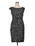 Connected Apparel Houndstooth Black Cocktail Dress Size 14 Petite - photo 1