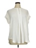 Max Studio 100% Polyester Ivory Short Sleeve Blouse Size 1X - photo 1
