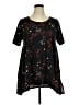 Lularoe Floral Black Short Sleeve T-Shirt Size XL - photo 1