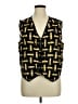 Allure 100% Cotton Yellow Black Sleeveless Blouse Size 1X - photo 1