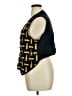 Allure 100% Cotton Yellow Black Sleeveless Blouse Size 1X - photo 5