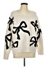 Express Animal Print Ivory Pullover Sweater Size L - photo 1