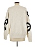 Express Animal Print Ivory Pullover Sweater Size L - photo 2