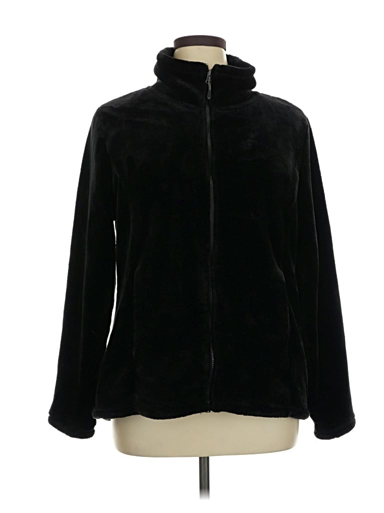 Pre-owned 32 Degrees Fleece Jacket In Black