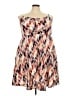 Torrid Print Tan Cocktail Dress Size 3X Plus (3) - photo 1