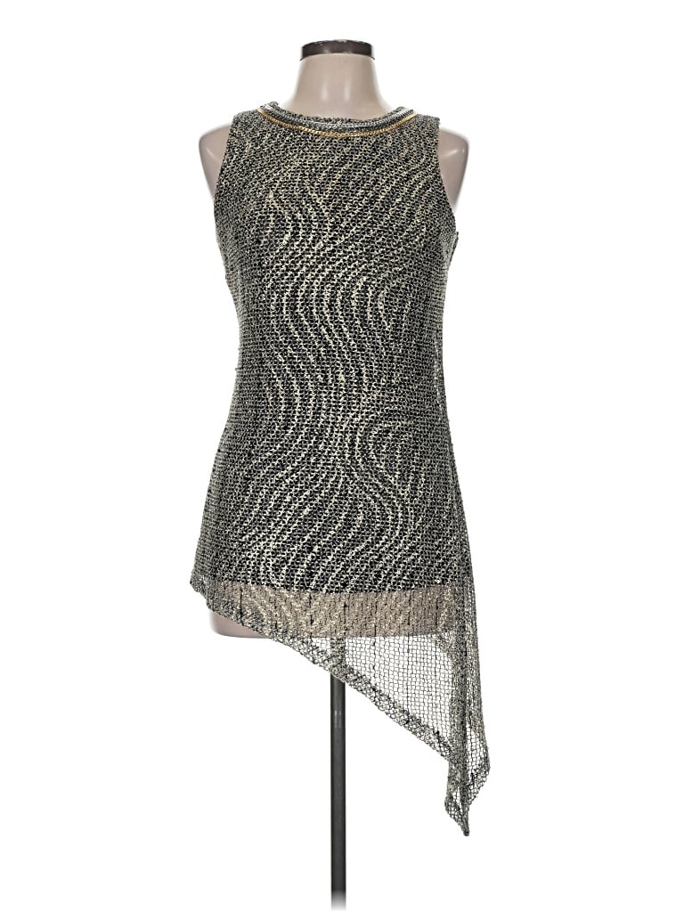 Pre-owned Frank Lyman Design Cocktail Dress In Silver