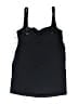 Leilani Solid Black Swimsuit Top Size 16 - photo 2
