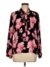 J.Crew 100% Polyester Floral Black Long Sleeve Blouse Size M - photo 1