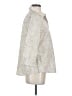Chico's 100% Cotton Animal Print Ivory 3/4 Sleeve Button-Down Shirt Size Sm (0) - photo 4