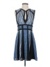 BCBGMAXAZRIA 100% Polyester Graphic Blue Cocktail Dress Size 4 - photo 1