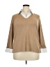Notations Tan 3/4 Sleeve Top Size 3X - photo 1