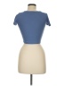 Zara Blue Short Sleeve Top Size M - photo 2