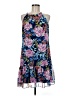 DressBarn 100% Polyester Floral Blue Casual Dress Size M - photo 1