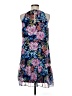 DressBarn 100% Polyester Floral Blue Casual Dress Size M - photo 2