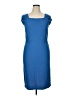 St. John Solid Blue Casual Dress Size 14 - photo 1
