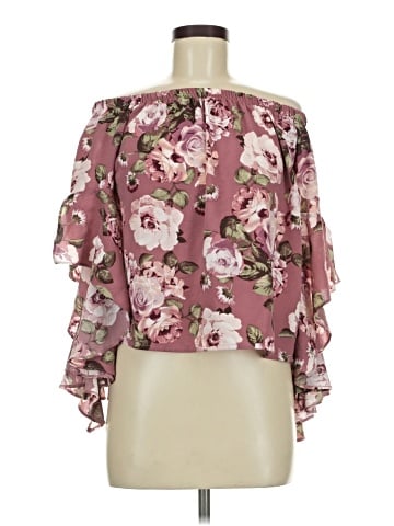 Polly & Esther 3/4 Sleeve Blouse (view 1)