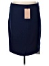MM. LaFleur Solid Blue Formal Skirt Size 10 - photo 2