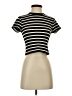 Atelier Stripes Ivory Short Sleeve Turtleneck Size S - photo 1