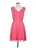 Jessica Simpson 100% Polyester Solid Pink Cocktail Dress Size 8 - photo 2