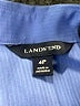 Lands' End Blue 3/4 Sleeve Button-Down Shirt Size 4 (petite) - photo 7