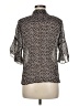 French Connection Animal Print Black 3/4 Sleeve Blouse Size 6 - photo 2