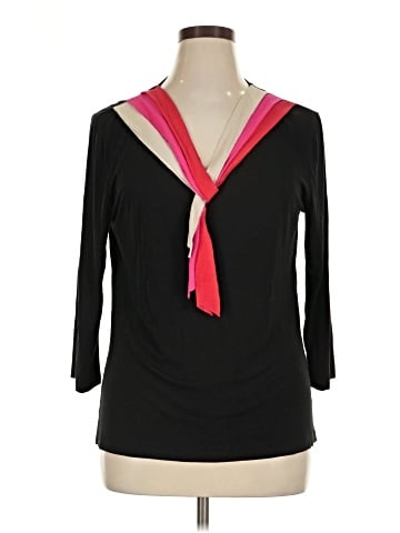 AK Anne Klein 3/4 Sleeve Top (view 1)