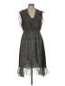 L'Agence Chevron-herringbone Gray Casual Dress Size 10 - photo 1