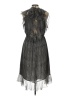 L'Agence Chevron-herringbone Gray Casual Dress Size 10 - photo 2