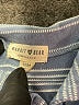 Rabbit Bear 100% Organic Cotton Stripes Blue Short Sleeve Button-Down Shirt 9-12 MO / 12 MO - photo 3