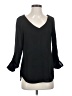 Massimo Dutti Black Long Sleeve Blouse Size L - photo 1