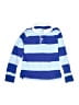 Crewcuts 100% Cotton Blue Long Sleeve Polo Size 6 - 7 - photo 1