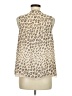 Joie 100% Viscose Ivory Sleeveless Blouse Size M - photo 2