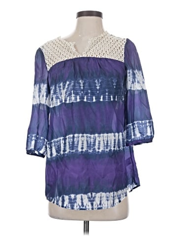 Calypso St. Barth 3/4 Sleeve Silk Top (view 1)