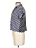 Topshop Polka Dots Blue Short Sleeve Blouse Size 4 - photo 5