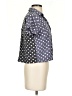 Topshop Polka Dots Blue Short Sleeve Blouse Size 4 - photo 4