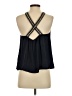 By Anthropologie 100% Polyester Black Sleeveless Blouse Size S - photo 2