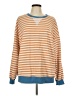 Unbranded Stripes Orange Pullover Sweater Size L - photo 1