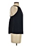 By Anthropologie 100% Polyester Black Sleeveless Blouse Size S - photo 4