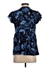 Gap - Maternity 100% Rayon Floral Blue Short Sleeve Blouse Size XS Maternity - photo 2