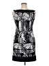 Connected Apparel Graphic Multi Color Black Cocktail Dress Size 14 Petite - photo 2