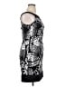 Connected Apparel Graphic Multi Color Black Cocktail Dress Size 14 Petite - photo 4