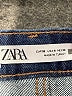 Zara Chevron-herringbone Blue Jeans Size 4 - photo 7