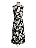 Anne Klein Floral Black Casual Dress Size 1 - photo 1