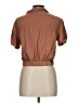 Forever 21 100% Rayon Brown Short Sleeve Blouse Size L - photo 2