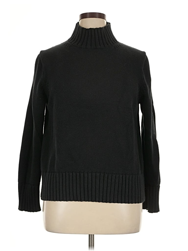 Pre-owned Jcrew Turtleneck Sweater In Black