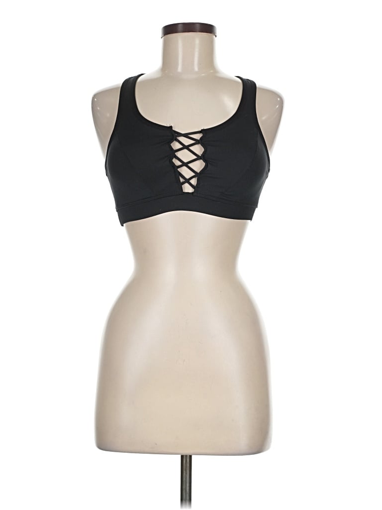 Pre-owned Assorted Brands Tank Top Black Halter Neckline Tops